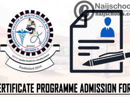 Muwanshat College of Health Science and Technology (MUCOHSAT) Certificate Programme Admission Form for 2021/2022 Academic Session | APPLY NOW