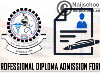Muwanshat College of Health Science and Technology (MUCOHSAT) Professional Diploma Programme Admission Form for 2021/2022 Academic Session | APPLY NOW