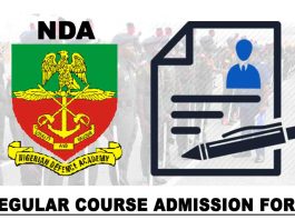 Nigerian Defence Academy (NDA) 74th Regular Course Admission Form for 2021/2022 Academic Session | APPLY NOW