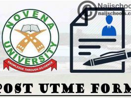 Novena University Post UTME Form for 2021/2022 Academic Session | APPLY NOW