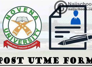 Novena University Post UTME Form for 2021/2022 Academic Session | APPLY NOW