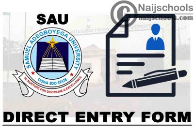 Samuel Adegboyega University (SAU) Direct Entry Form for 2021/2022 Academic Session | APPLY NOW