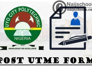 Uyo City Polytechnic Post UTME (National Diploma Admission) Form for 2021/2022 Academic Session | APPLY NOW