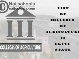 Full List of Colleges of Agriculture in Ekiti State Nigeria