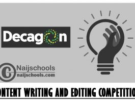 Decagon Content Writing and Editing Competition 2021