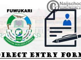 Federal University Wukari (FUWUKARI) Direct Entry Form for 2021/2022 Academic Session | APPLY NOW