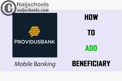 How to Add a New Beneficiary on the ProvidusBank App
