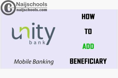 How to Add a beneficiary on the Unity Bank Mobile App