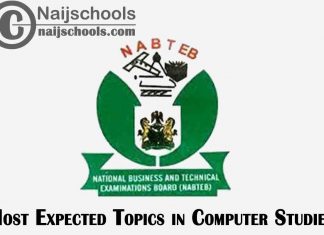 Expected Topics in 2023 NABTEB Computer Studies