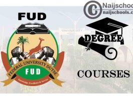 Degree Courses Offered in FUD for Students to Study
