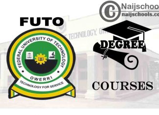 Degree Courses Offered in FUTO for Students to Study