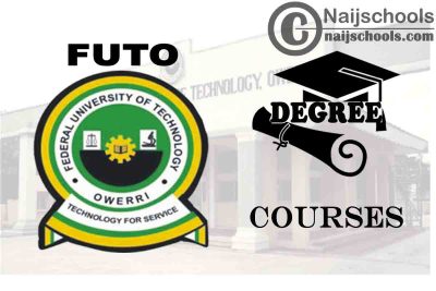 Degree Courses Offered in FUTO for Students to Study