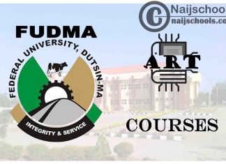 FUDMA Courses for Art Students to Study; Full List