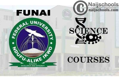 FUNAI Courses for Science Students to Study; Full List