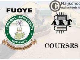 FUOYE Courses for Art Students to Study; Full List