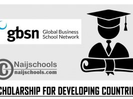 GBSN Scholarship for Developing Countries 2021/2022
