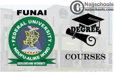 Degree Courses Offered in FUNAI for Students to Study