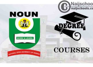 Degree Courses Offered in NOUN for Students to Study
