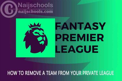 How to Remove a Team from Your FPL Private League
