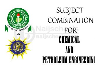 Subject Combination for Chemical and Petroleum Engineering