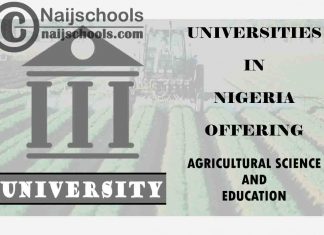 Universities in Nigeria Offering Agricultural Science and Education