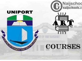 UNIPORT Courses for Art Students to Study; Full List