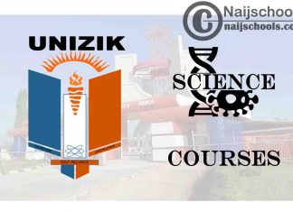 UNIZIK Courses for Science Students to Study; Full List
