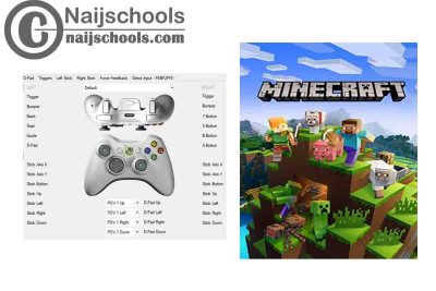 Minecraft X360ce Settings for Any PC Gamepad