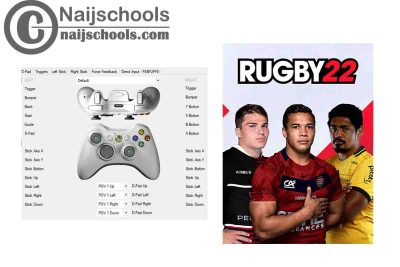 Rugby 22 X360ce Settings for Any PC Gamepad