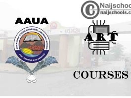 AAUA Courses for Art Students to Study; Full List