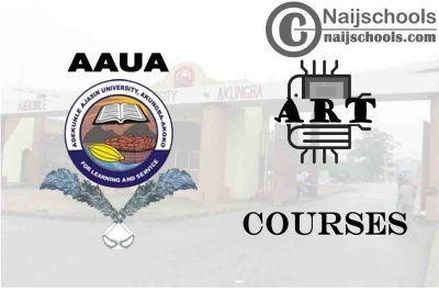 AAUA Courses for Art Students to Study; Full List 