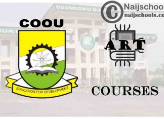 COOU Courses for Art Students to Study; Full List