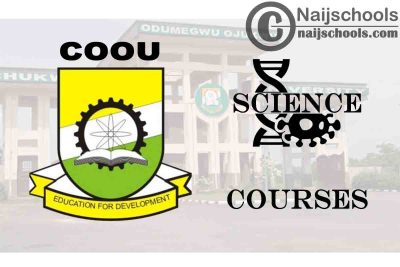 COOU Courses for Science Students to Study; Full List