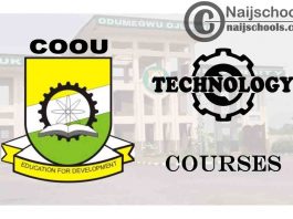COOU Courses for Technology & Engineering Students
