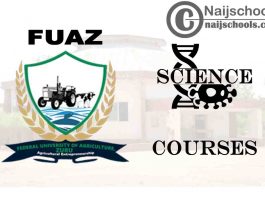 FUAZ Courses for Science Students to Study; Full List