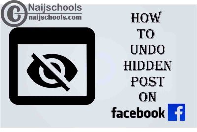 How to Undo a Hidden Post on Your Facebook Timeline