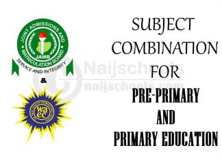 Subject Combination for Pre-Primary and Primary Education