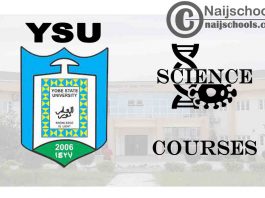 YSU Courses for Science Students to Study; Full List