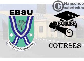 Degree Courses Offered in EBSU for Students to Study