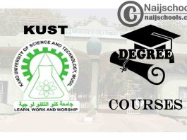 Degree Courses Offered in KUST for Students to Study