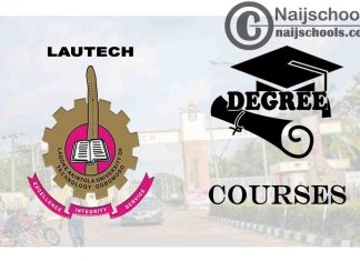 Degree Courses Offered in LAUTECH for Students