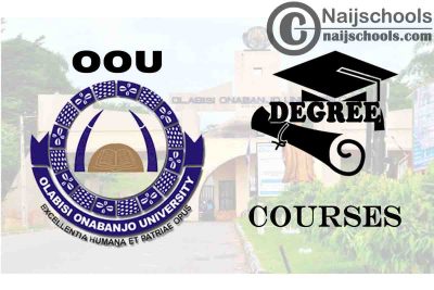 Degree Courses Offered in OOU for Students to Study 