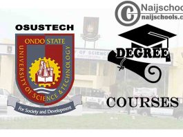 Degree Courses Offered in OSUSTECH for Students