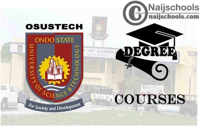 Degree Courses Offered in OSUSTECH for Students