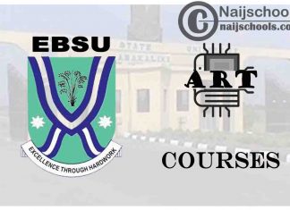 EBSU Courses for Art Students to Study; Full List