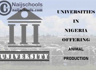 List of Universities in Nigeria Offering Animal Production