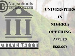 List of Universities in Nigeria Offering Applied Ecology