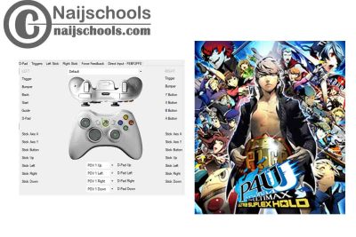 Persona 4 Arena Ultimax X360ce Settings for Gamepad