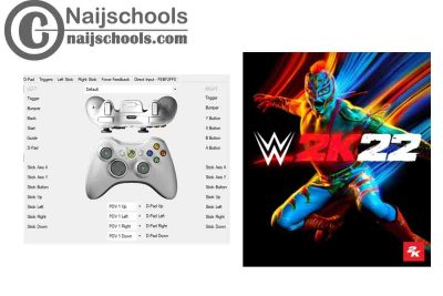 WWE 2K22 X360ce Settings for Any PC Gamepad