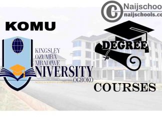 Degree Courses Offered in KOMU for Students to Study